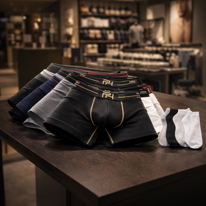 El Pack Inteligente del Hombre Práctico: 10 Boxers + 6 Medias GRATIS